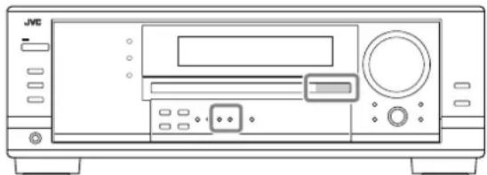 JVC RX7032 - Pour accorder une station préréglée - 1