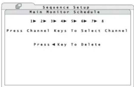 Monacor DMR616 - Configuring the sequence function - 3