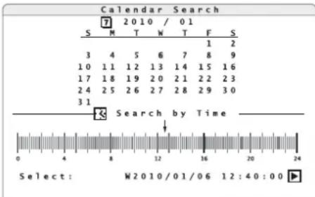 Monacor DMR616 - Searching for recordings - 2