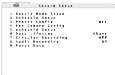 Monacor DMR616 - Impostazione delle registrazioni - 2