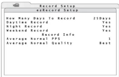 Monacor DMR616 - Configuration "ezRecord" - 1