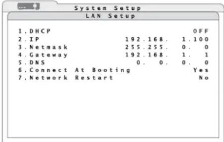 Monacor DMR616 - Impostazione di una connessione di rete - 2