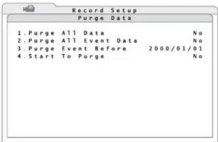 Monacor DMR616 - Aufzeichnungen loschen - 1