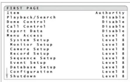 Monacor DMR616 - Configuration de la protection par mot de passer - 2