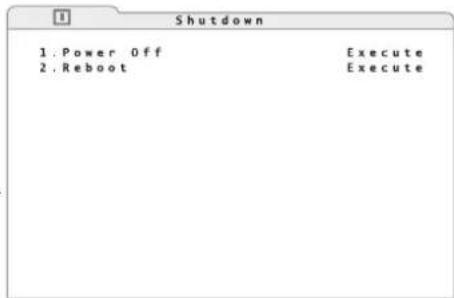 Monacor DMR616 - Shutdown or Restart of the System - 2