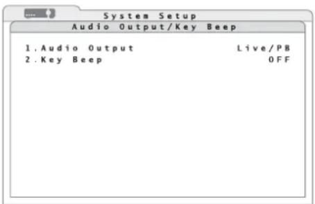 Monacor DMR616 - Beep dei tasti euscita audio - 1