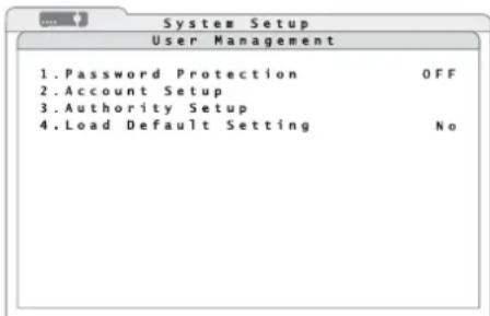 Monacor DMR616 - Passwortschutz einrichten - 1