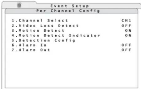 Monacor DMR616 - Configuration d'alarme - 3