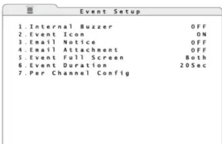Monacor DMR616 - Alarmkonfiguration - 2