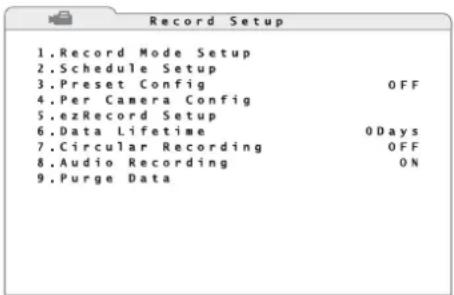 Monacor DMR616 - Aufnahmeeinstellungen - 2