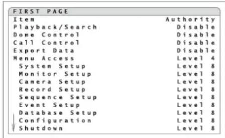 Monacor DMR616 - Configuring the password protection - 2