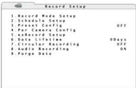 Monacor DMR616 - Settings for recording - 2