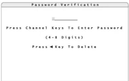 Monacor DMR616 - Appel du menu écran - 2