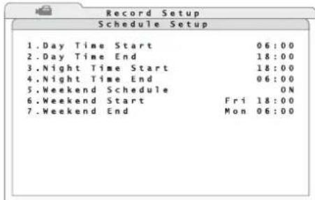 Monacor DMR616 - Aufnahmeweitplan festlegen - 1