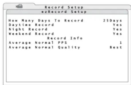 Monacor DMR616 - „ezRecord“ konfigurieren - 1