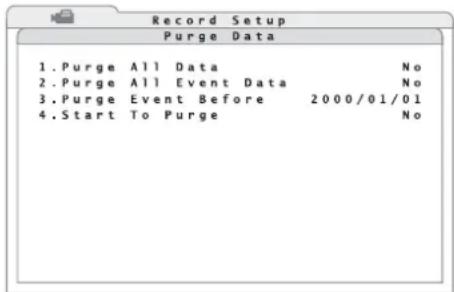 Monacor DMR616 - Effacement d'enregistrements - 1