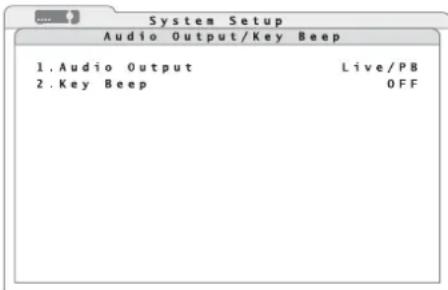 Monacor DMR616 - Key beep and audio output - 1