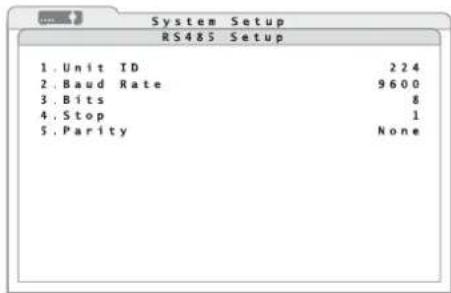 Monacor DMR616 - Impostare l'interfaccia RS-485 - 1