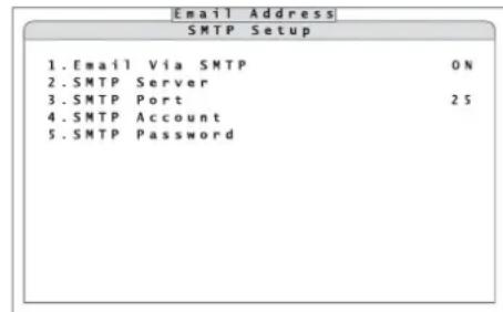 Monacor DMR616 - Impostare avvisi via e-mail - 1