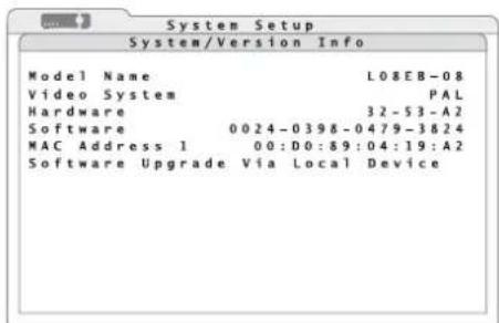 Monacor DMR616 - Indication of System Information - 1