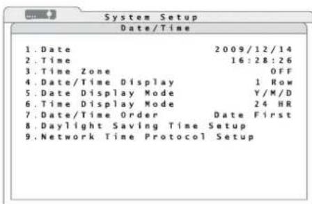 Monacor DMR616 - Date et heures - 1