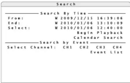 Monacor DMR616 - Ricerca delle registrazioni - 1