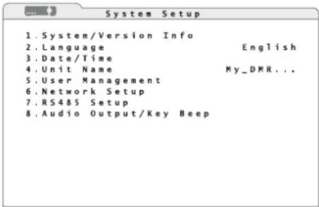 Monacor DMR604 - Modification de la langue du menu - 2
