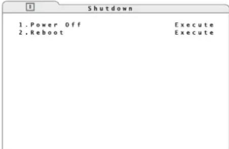 Monacor DMR604 - Arrestare il sistema o riavviarlo - 2