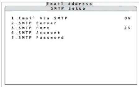 Monacor DMR604 - Impostare avvisi via e-mail - 1