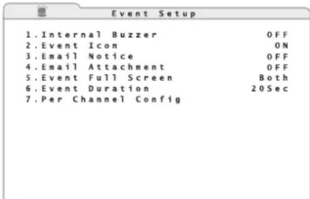 Monacor DMR604 - Configuration d'alarme - 2
