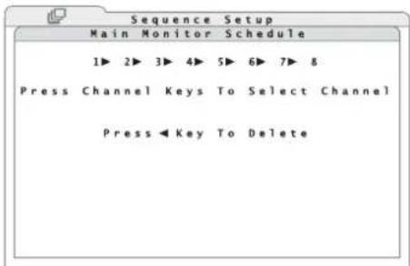 Monacor DMR604 - Configuring the sequence function - 3