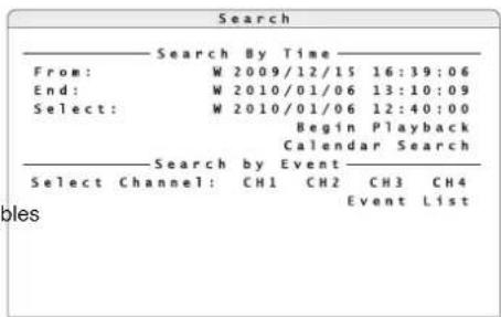 Monacor DMR604 - Recherche d'enregistrements - 1