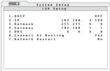 Monacor DMR604 - Impostazione di una connessione di rete - 2