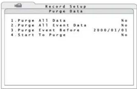 Monacor DMR604 - Aufzeichnungen löschen - 1