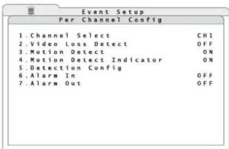 Monacor DMR604 - Alarm configuration - 3
