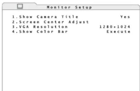 Monacor DMR604 - Réglages moniteur - 2