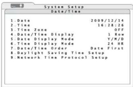 Monacor DMR604 - Date and time - 1