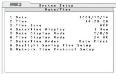 Monacor DMR604 - Date et heure - 1