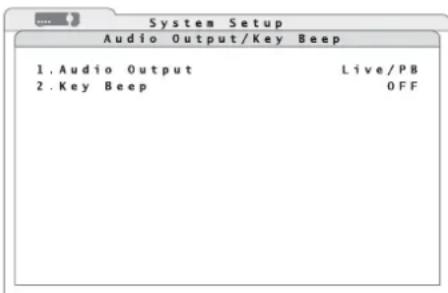 Monacor DMR604 - Beep dei tasti e uscita audio - 1