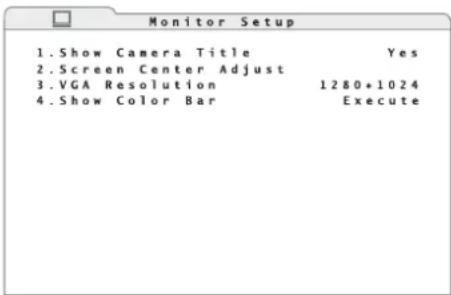 Monacor DMR604 - Monitoreinstellungen - 2