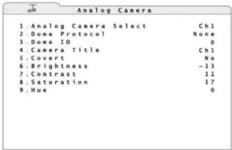 Monacor DMR604 - Nomi delle telecamere - 2