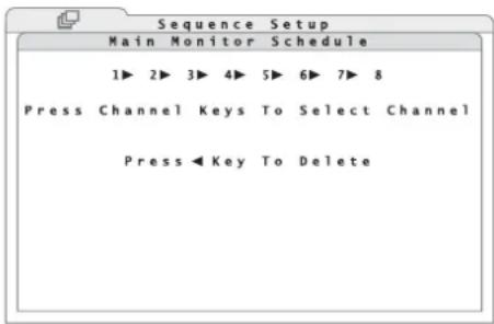 Monacor DMR604 - Installation de la fonction séquence - 3