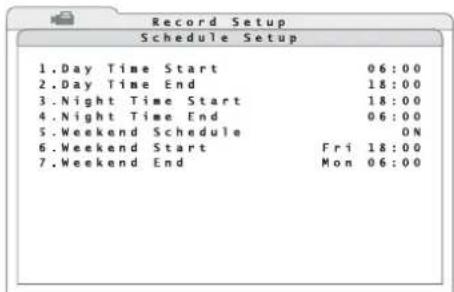 Monacor DMR604 - Détermination du planning d'enregistrement - 1