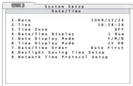 Monacor DMR604 - Datum und Uhrzeit - 1