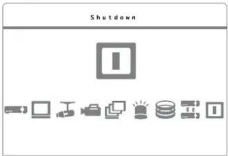 Monacor DMR604 - Shutdown or Restart of the System - 1