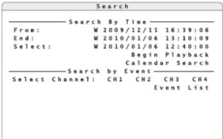 Monacor DMR604 - Searching for recordings - 1