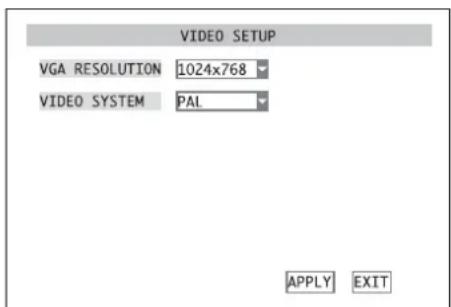Monacor DMR188 - Videoeinstellungen - 1