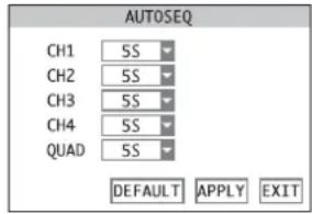 Monacor DMR188 - Configuring the sequence function - 1