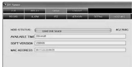Monacor DMR188 - SETUP/ HOST INFO - 1