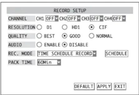 Monacor DMR188 - Ajustes generales para la grabacion - 1